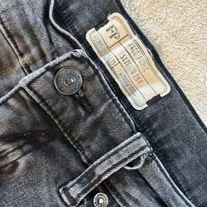 Free People black/dark wash jeans